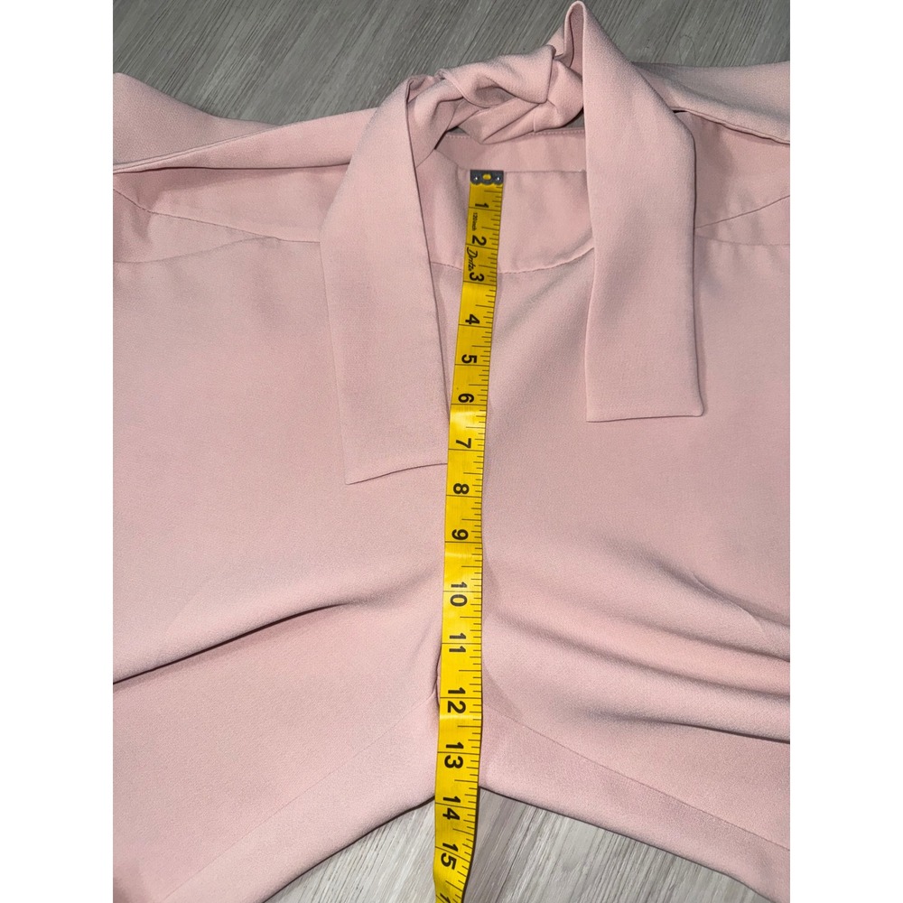 Ann Taylor Factory Pink Tie Waist Wide Leg Dress Pants Trousers 14 - Picture 7 of 11